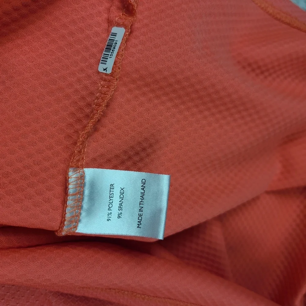 Black Clover Polo Shirt Mens 2XL XXL Orange Performance Golf Short Sleeve